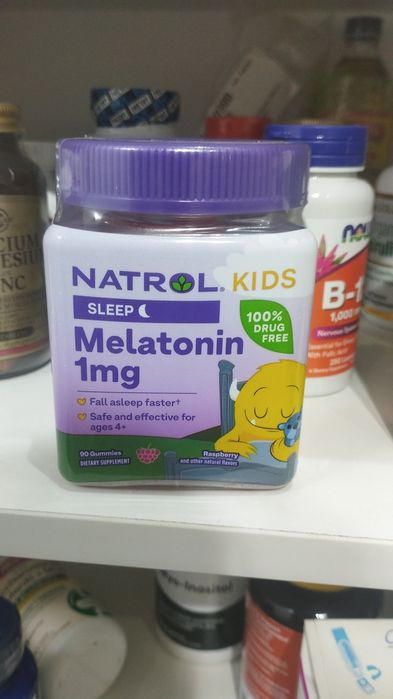 Мелотанин для детей от 1 до 4х лет 90шт  жевательные малинкиСРОК 01.26