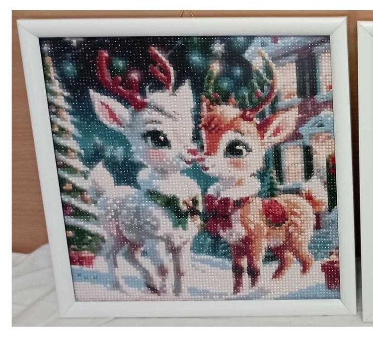 Коледни диамантени гоблени с рамка