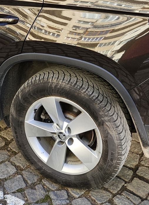 Джанти Skoda 17 5x112 с зимни гуми - 4 броя