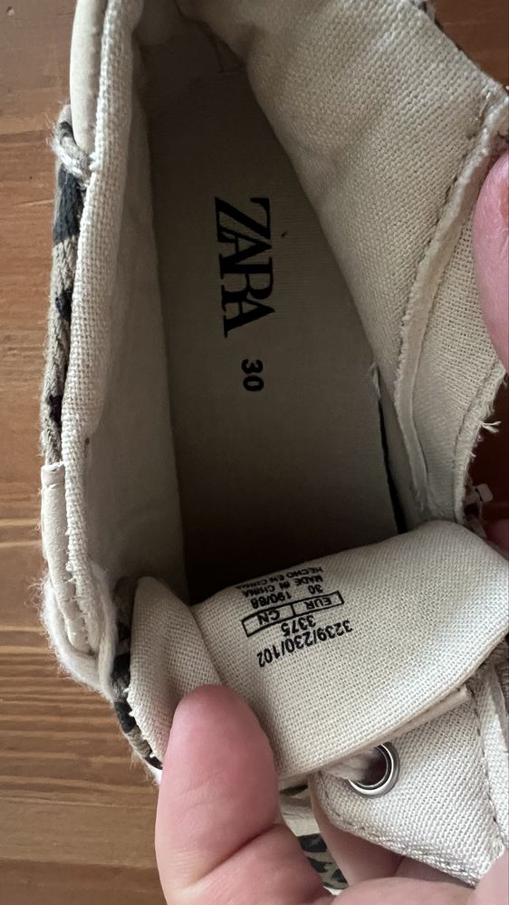 Кеды на девочку Zara 30 р
