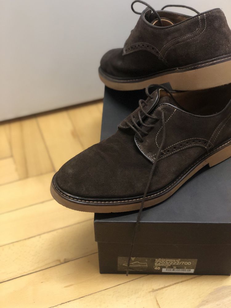 Pantofi barbați , Massimo Dutti, piele intoarsa