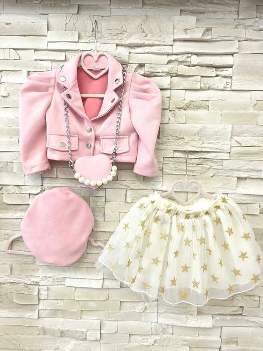 Сет размер 86 - яке ,баретка ,чантичка и пола