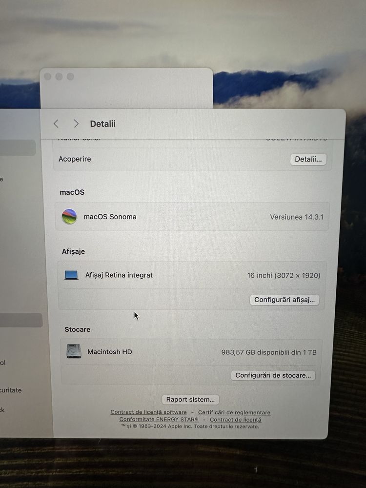 Macbook pro 16 inch 2019 i9 16  gb 1 tb ssd amd pro 5500m