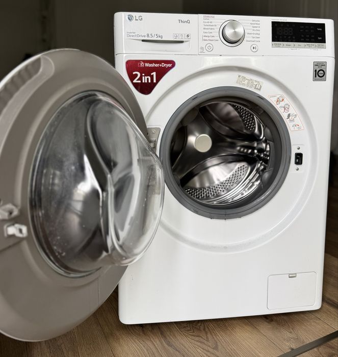 Masina de spalat rufe cu uscator LG Slim F2DV5S8S0 - 8.5/5 kg, Steam