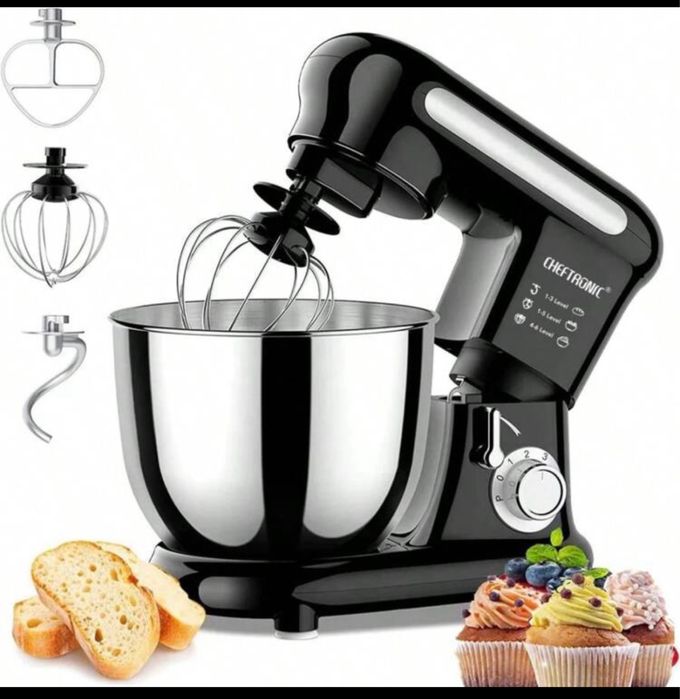 Mixer cu bol de oțel cu cap rabatabil