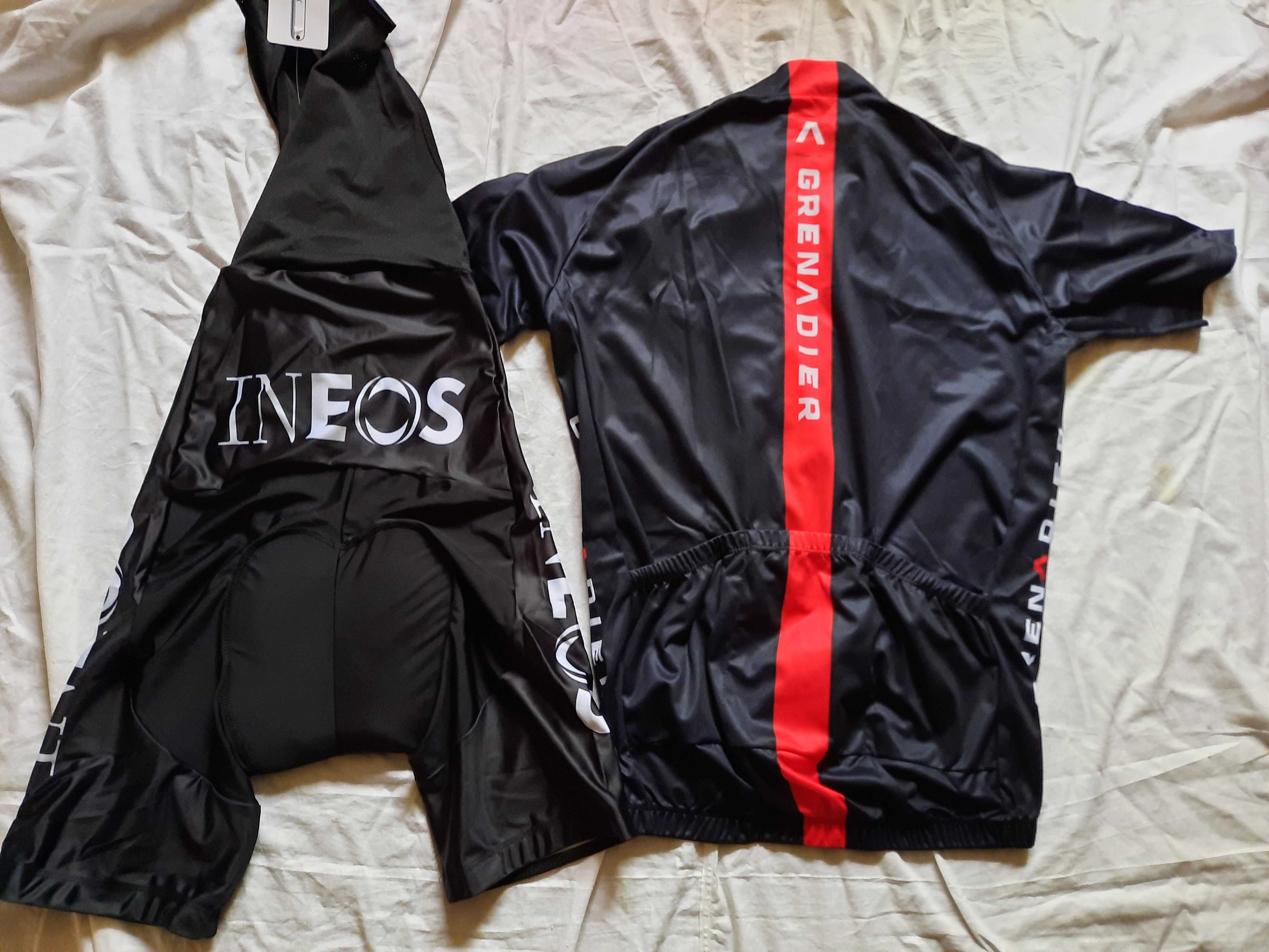 Echipament ciclism Ineos Grenadier  set pantaloni tricou