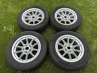 Jante BMW R16 cu anvelope de iarna Continental aproape noi 205 60 R16