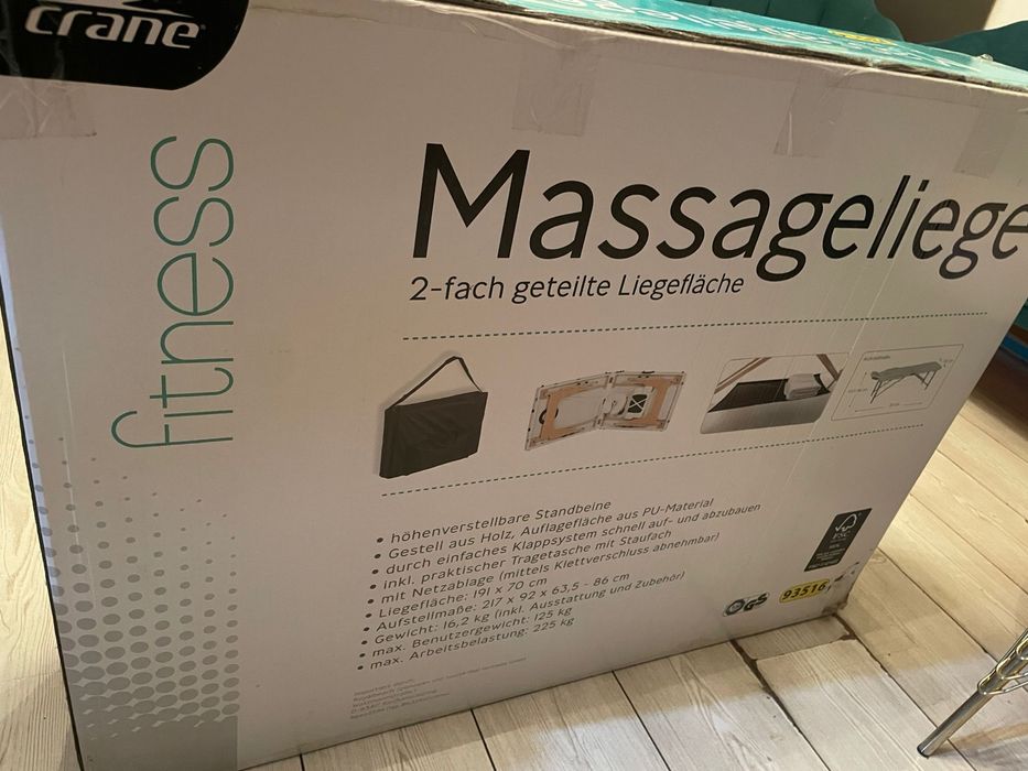 Masa de masaj noua,privenienta germania,dimensiuni 191 cm lungime si 7