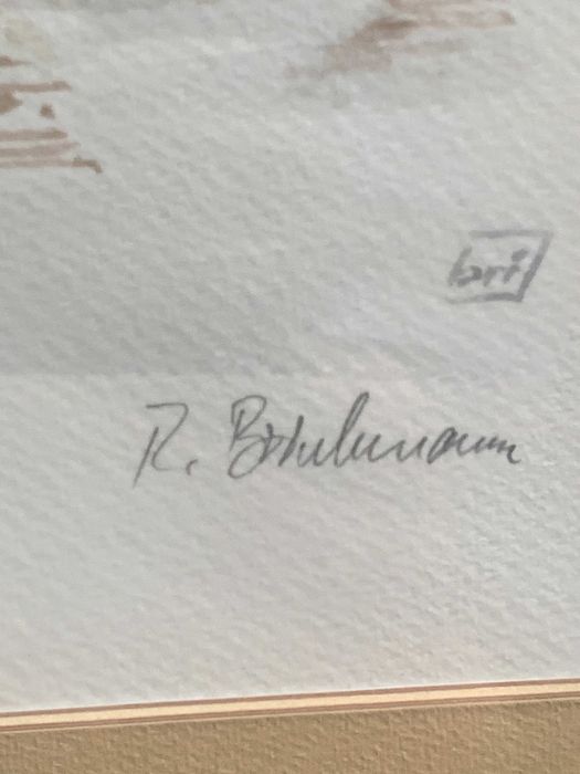 стара картина акварел от 1865г