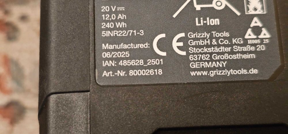 baterie parkside 12Ah 20v incarcator dublu