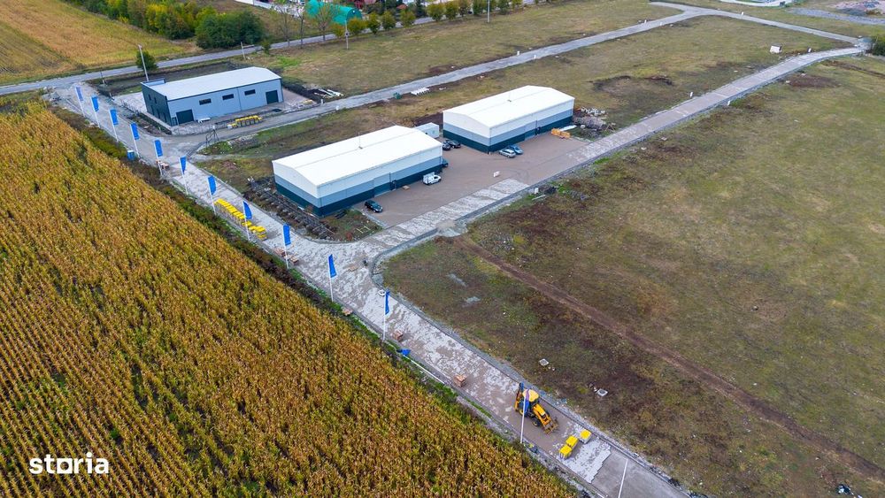 Teren industrial, in parc industrial nou, cu utilitati, acces asfaltat