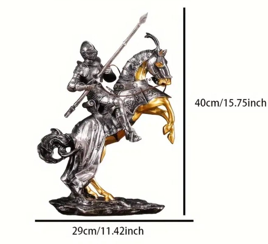 Sculptura cavaler pe cal