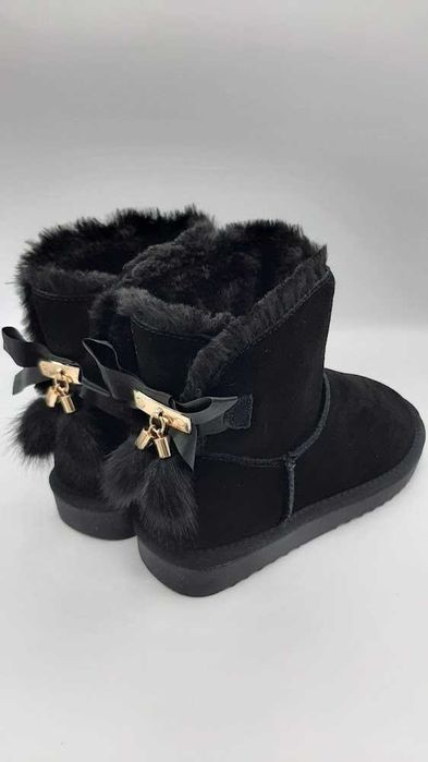 Ghete tip UGG fluffy - piele naturala - 35-40