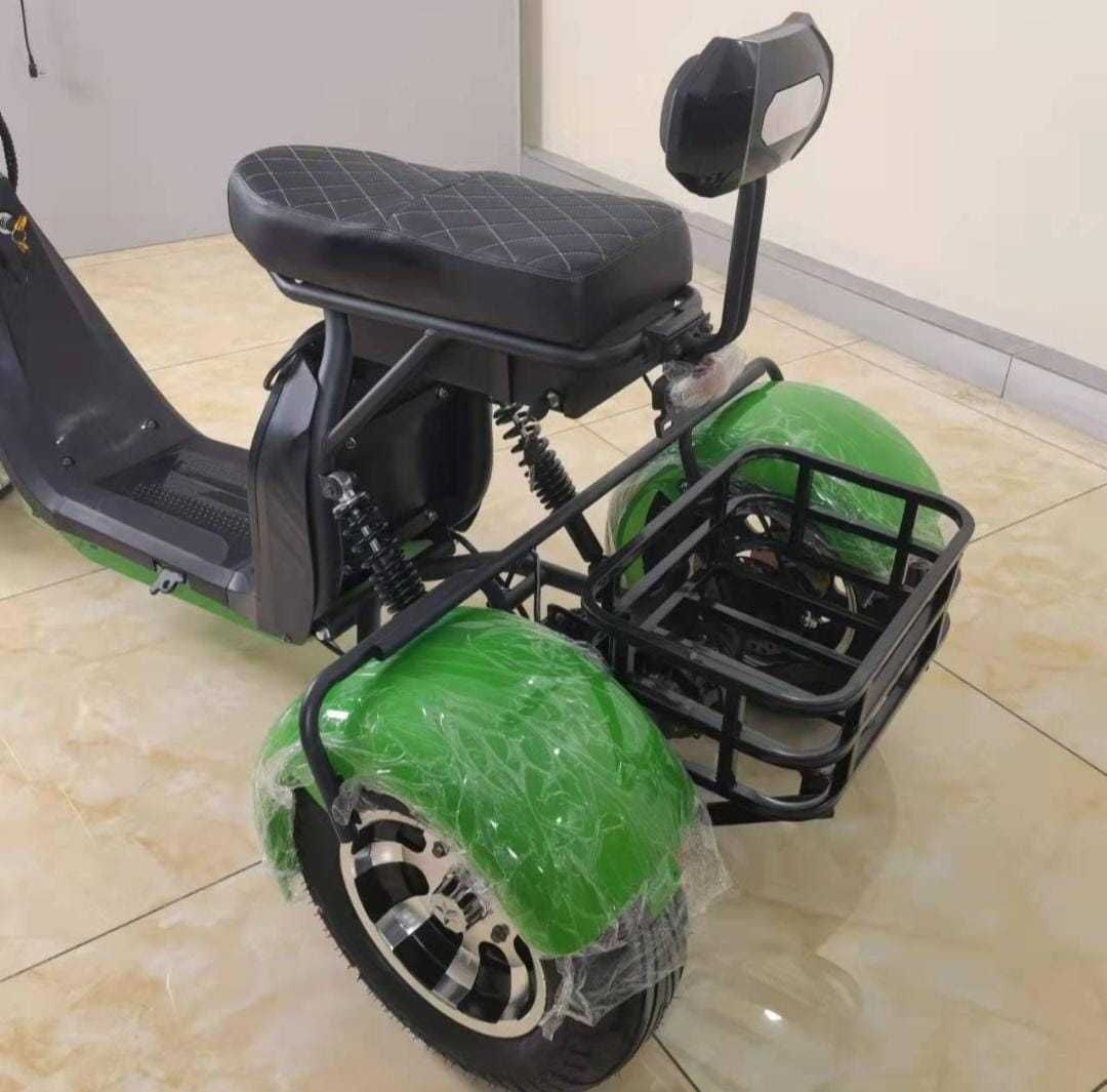 Portbagaj triciclu electric scutere trei roti suport bagaje trotinete