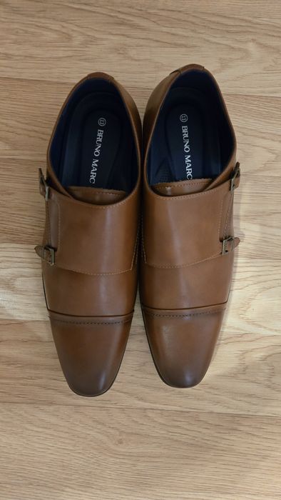 Туфли кожаные коричневые