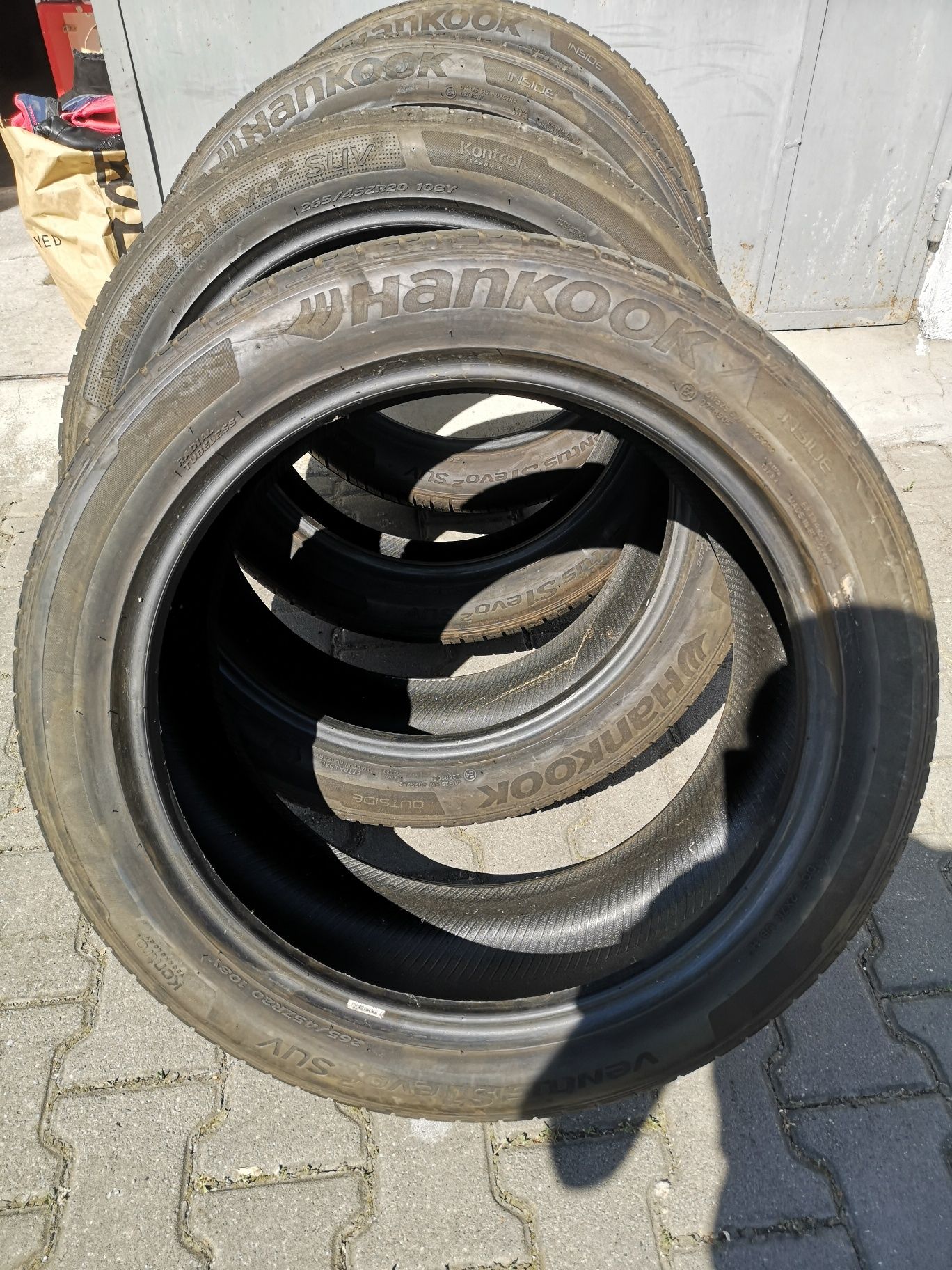 Vând set 4 anvelope 265/45ZR20 Hankook