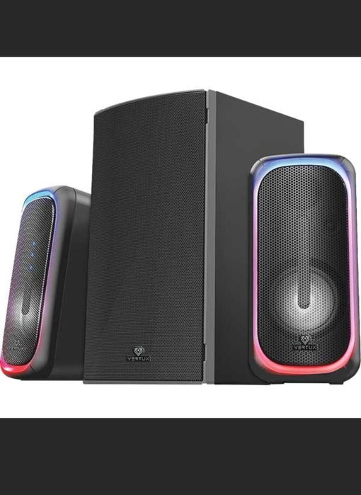 Boxe Gaming VERTUX SonicThunder-50, 2.0, Bluetooth, negru