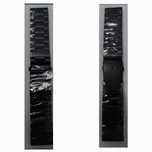 Curea/ bratara ceas 22mm si 24 mm culoare negru mat, argintiu patinat