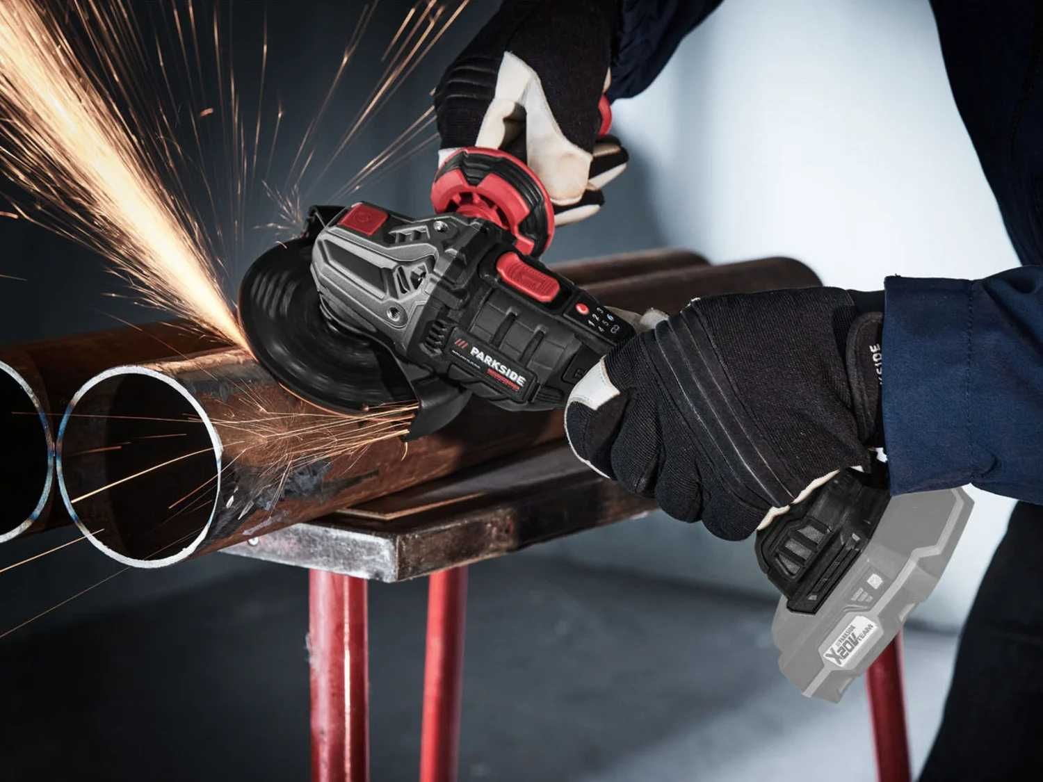 PARKSIDE PERFORMANCE PWSAP 20-Li D4 20V акумулаторен ъглошлайф,Ø 125mm