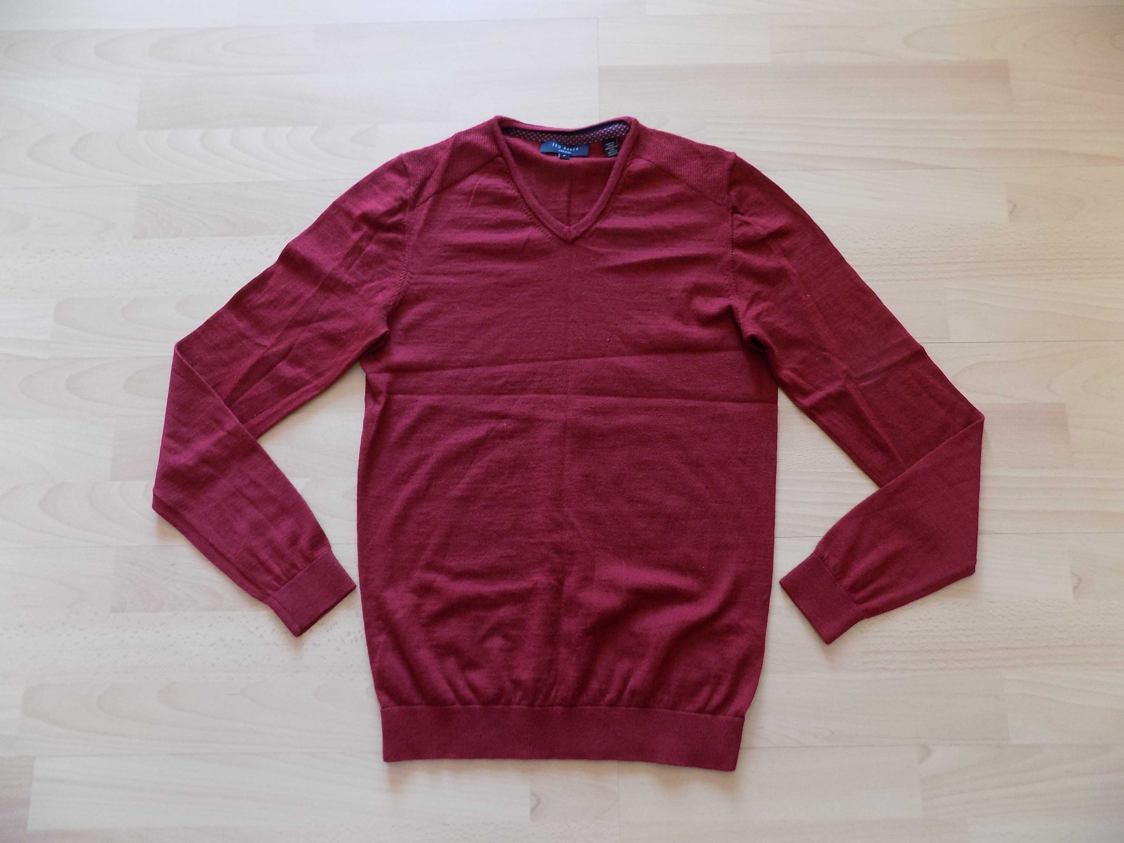 пуловер hugo boss/ted baker merino wool блуза мъжки вълнен оригинал S