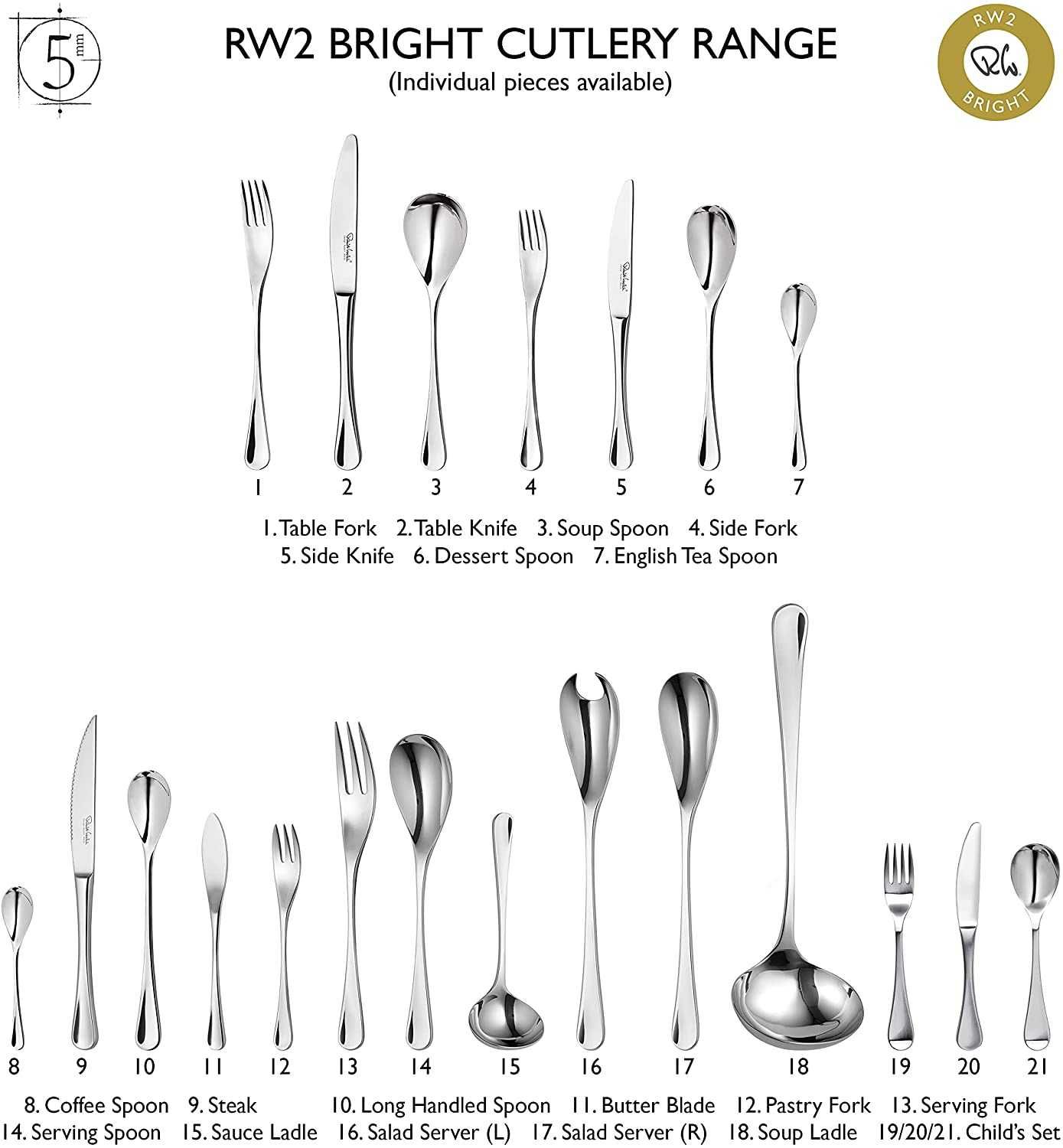 Комплект прибори за хранене от 56 части Robert Welch