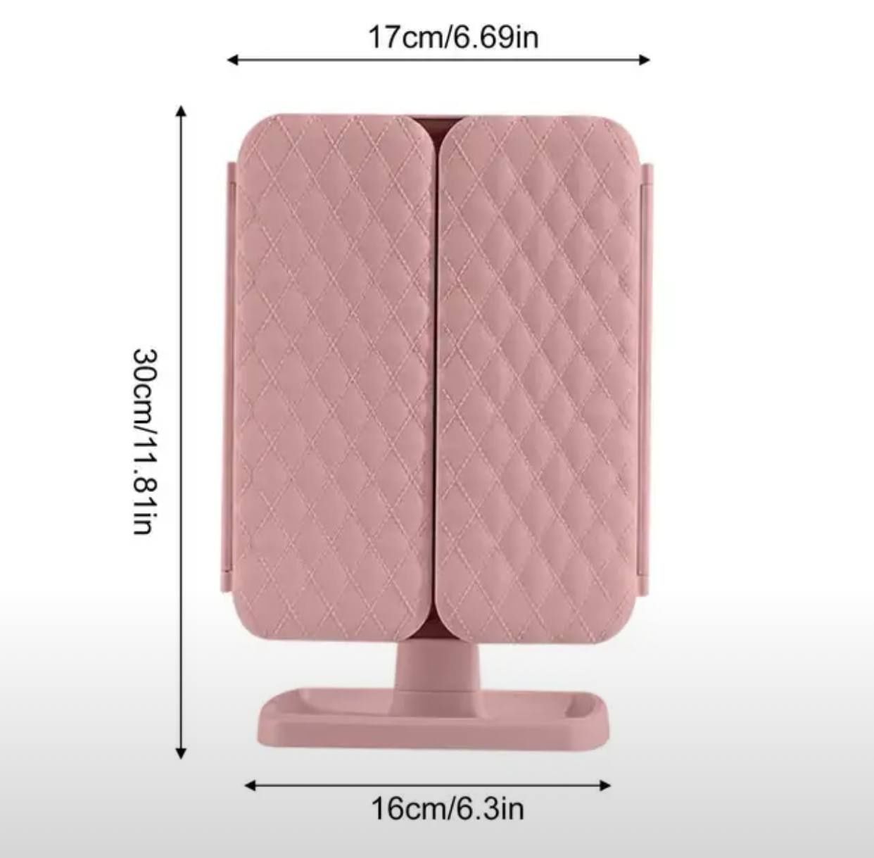 Зеркало настольное для макияжа с подсветкой косметическое USB