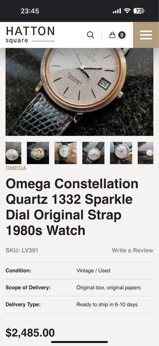 Ceas Omega Constellation 1332. Rar. Sparkle dial