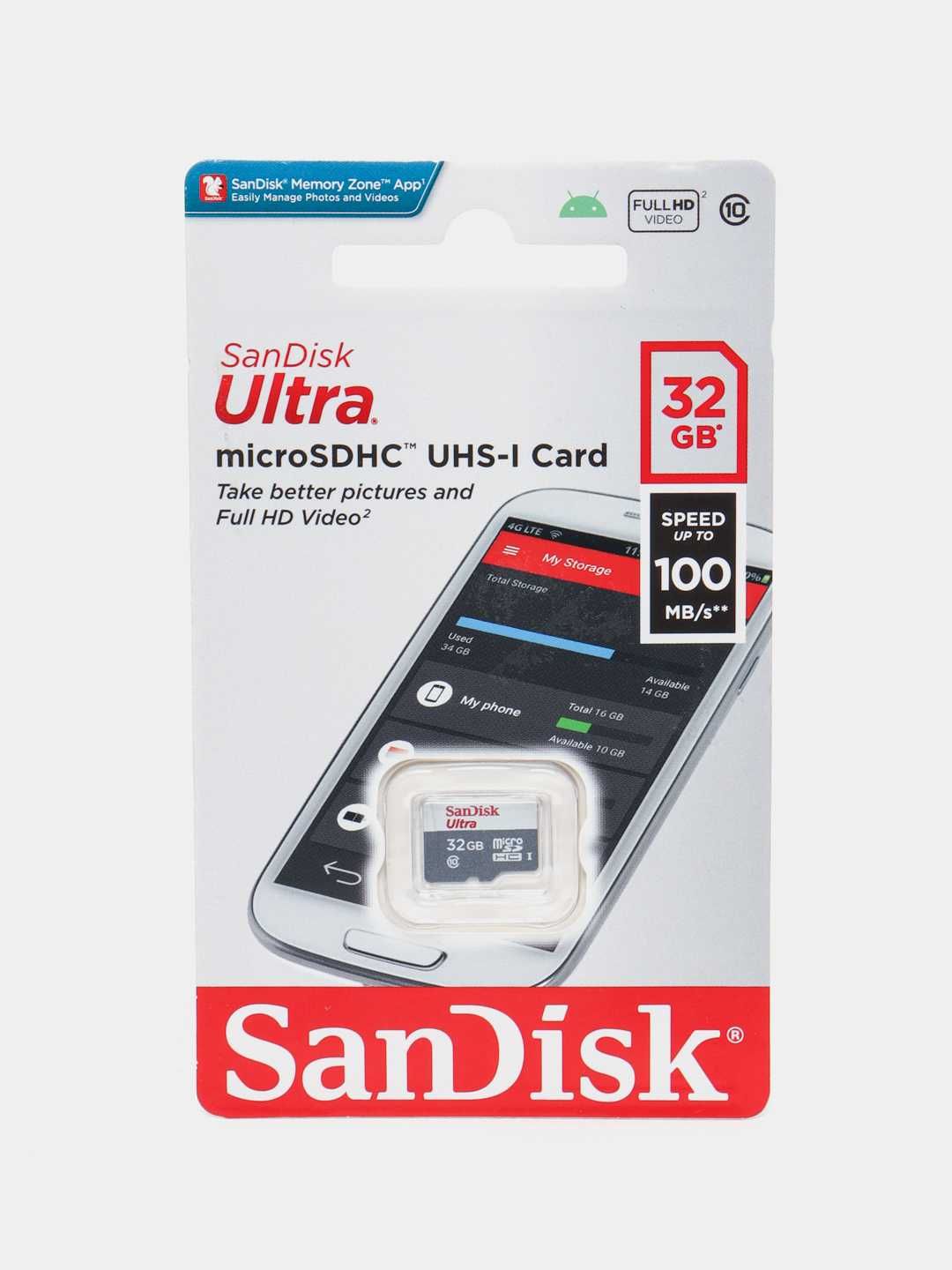 Sandisk MicroSD 32/64/128/256/512GB + Оригинал + Гарантия