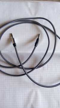 Шнур провод кабель AUX - AUX Jack 3.5 1м для машины или аудиосистемы