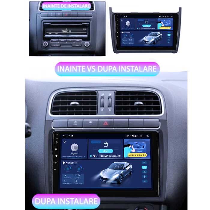 Navigatie VW Polo Golf Passat , Android 14, 9 INCH, 4GB RAM/64GB ROM