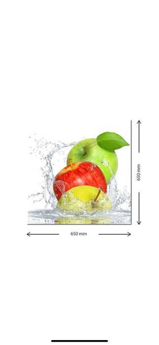 Panou decorativ din sticla securizata pentru bucatarie
