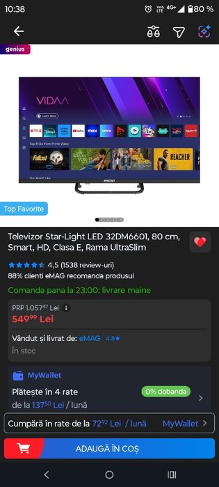 Televizor Star-Light LED HD smart !