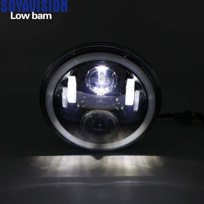 1бр. 7"Инчов кръгъл светодиоден фар за Jeep Wrangler, Land Rover и др.