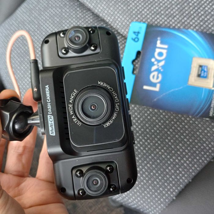 Видеорегистратор 3 камеры 360° Из Америки! WI-Fi GPS Приложение США