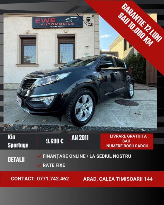 Kia Sportage Automatic Rate Fixe Garantie 12 Luni Livrare Gratuita