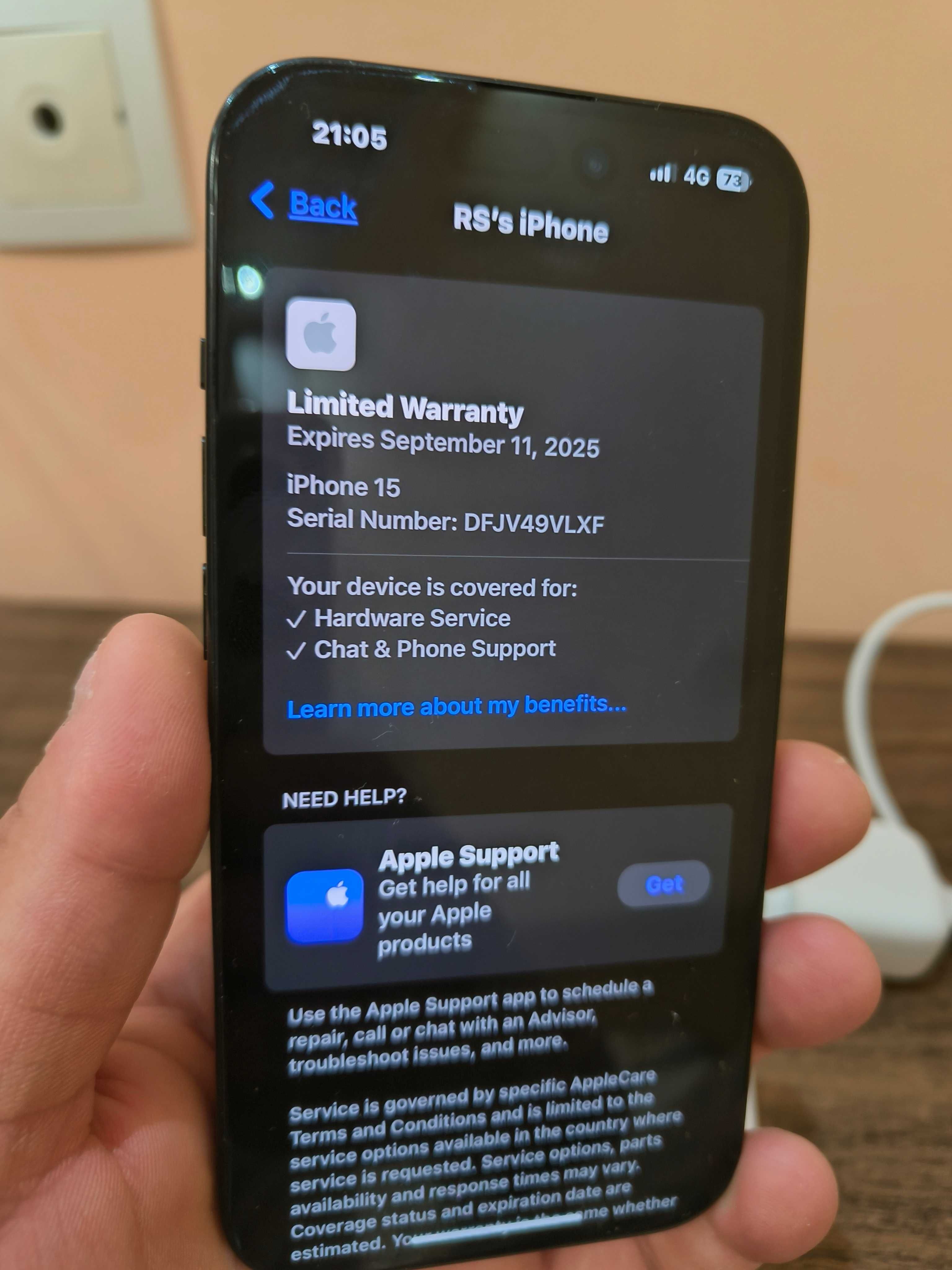 Iphone 15 black, отличен,гаранция