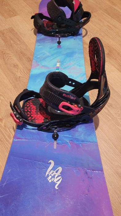 Placa snowboard Burton 155 channel cu legături Burton EST