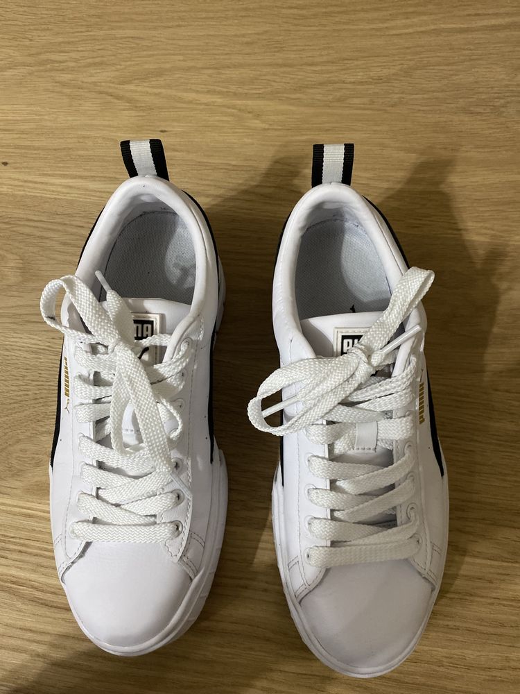 Puma Mayze alb cu negru 37,5
