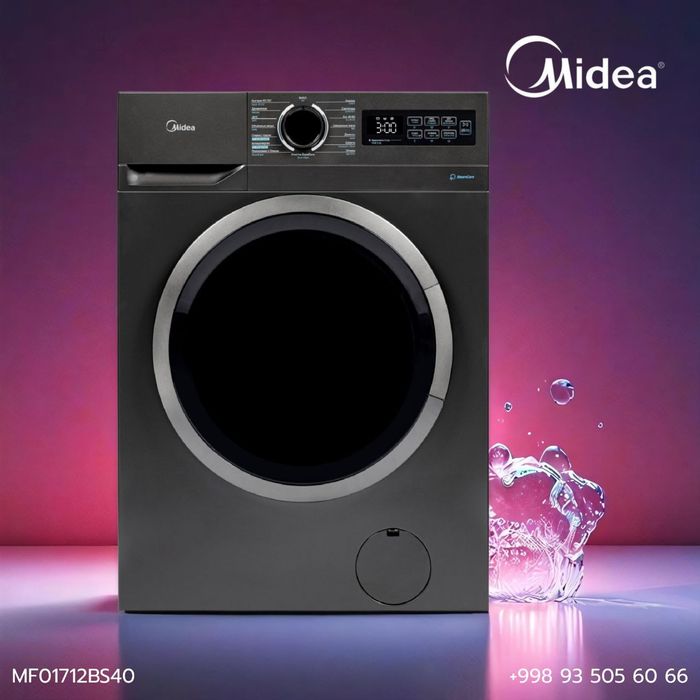 Стиральная машина Midea Inverter 7 кг MF01712BS40-TC