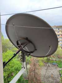 Сателитна чиния 2м. с предавател, приемник и стойка