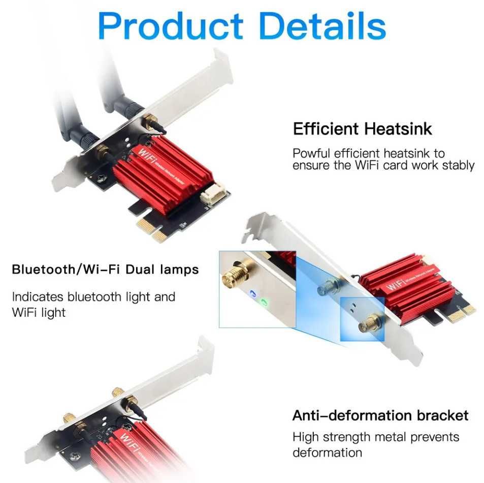 Новый адаптер (Wi-Fi (2 диапазона) + Bluetooth) -  новое с гарантией