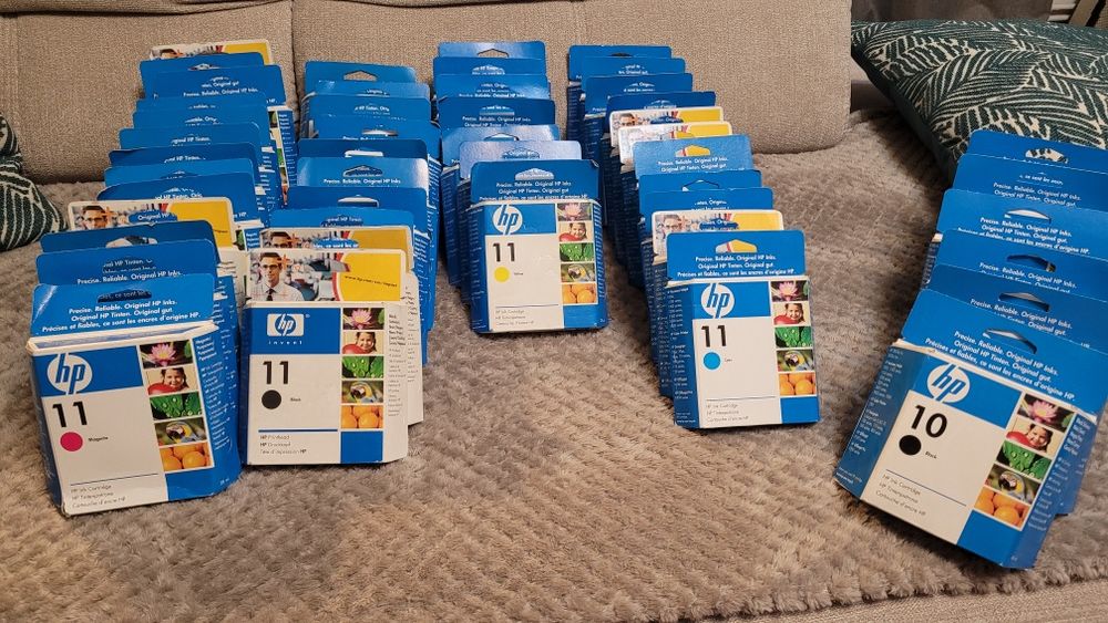 Cartușe originale HP 11 și 10 imprimantă