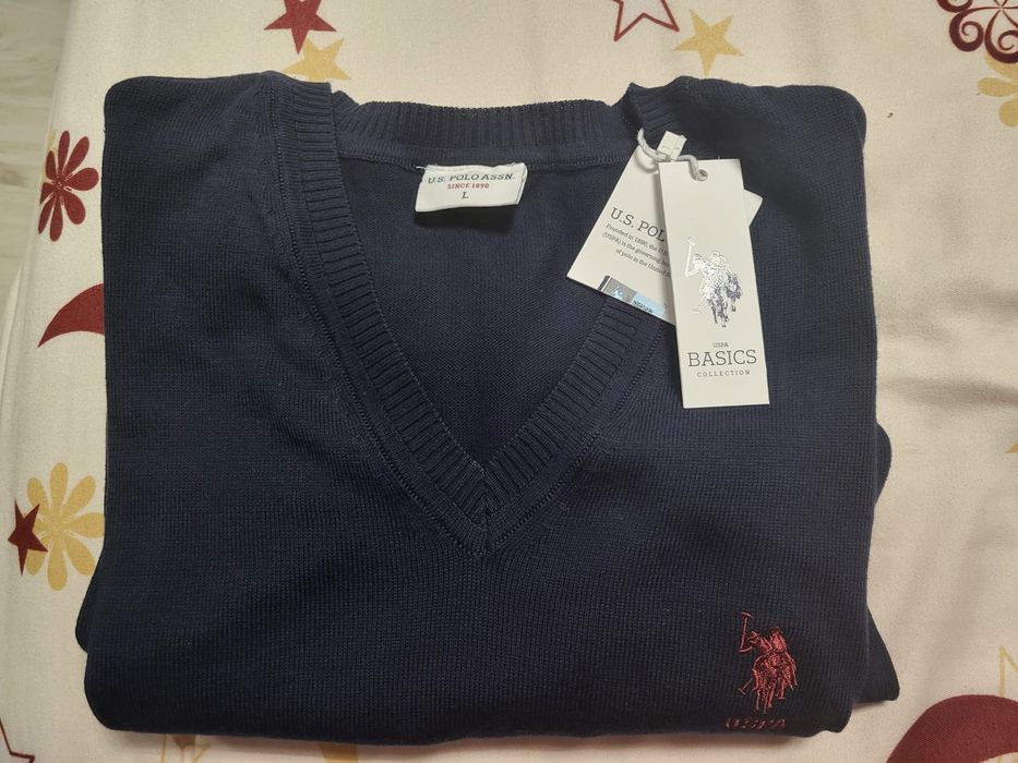Pulover cu anchior, US Polo ASSN, mărime L, nou