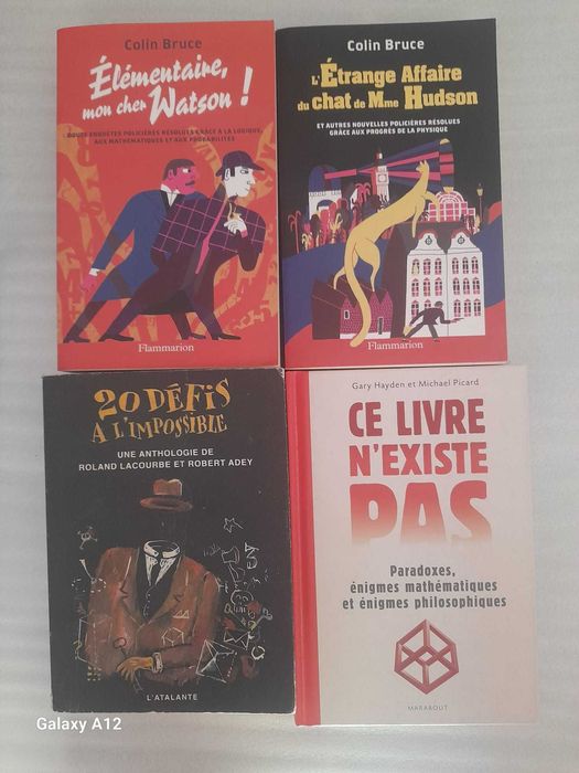 Carti de enigme logice, enigme politiste, limba franceza