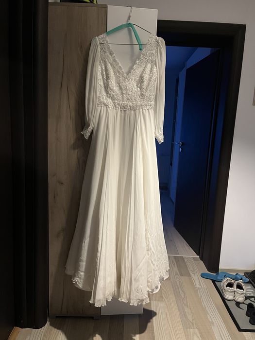Rochie mireasa ivory, facuta la comanda