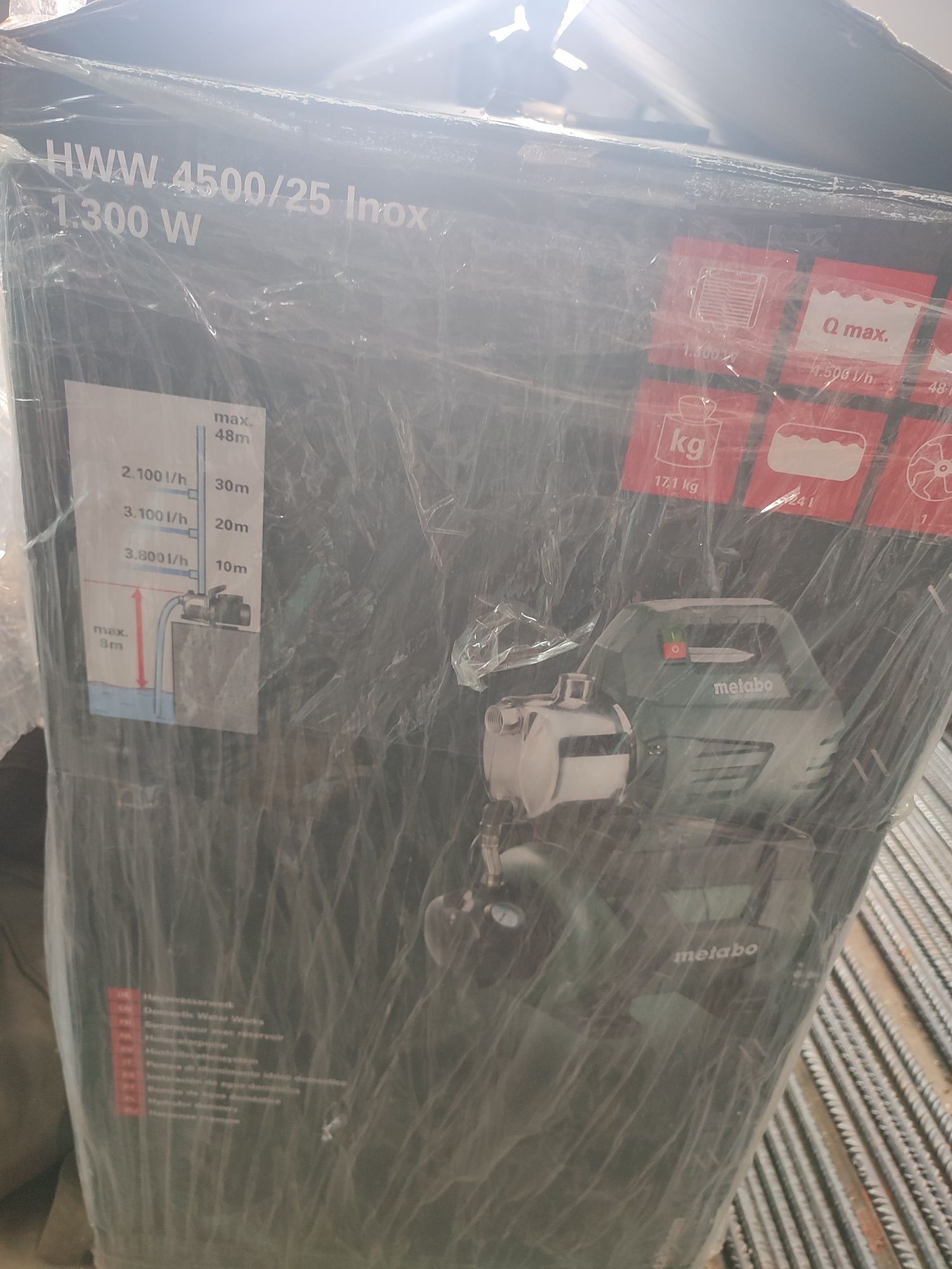 Хидрофор METABO HWW 4500/25 Inox 1.300
