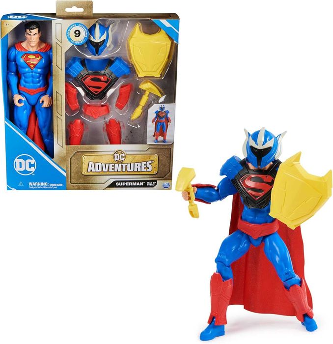 Фигура Супермен 30см с брониран костюм DC Superman Adventures