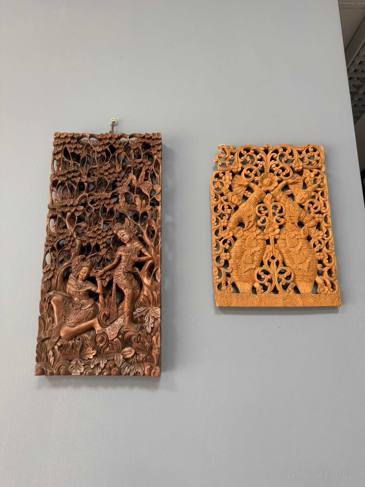 Basorelief Thailanda sculptura lemn