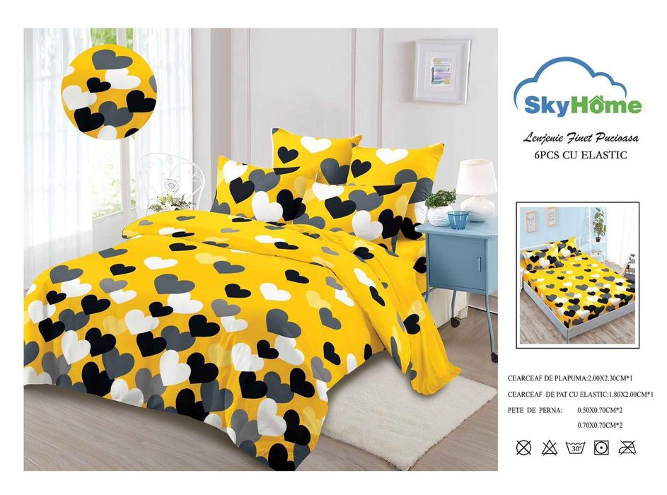 Lenjerie de pat finet 6 piese