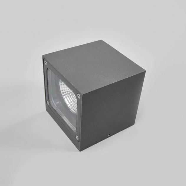 Lucande LED Aplică de exterior cu LED Merjem Modern Gri Aluminiu Zinc